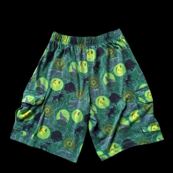 L.L. Bean Green Boys Pajama Shorts - Picture 2 of 2